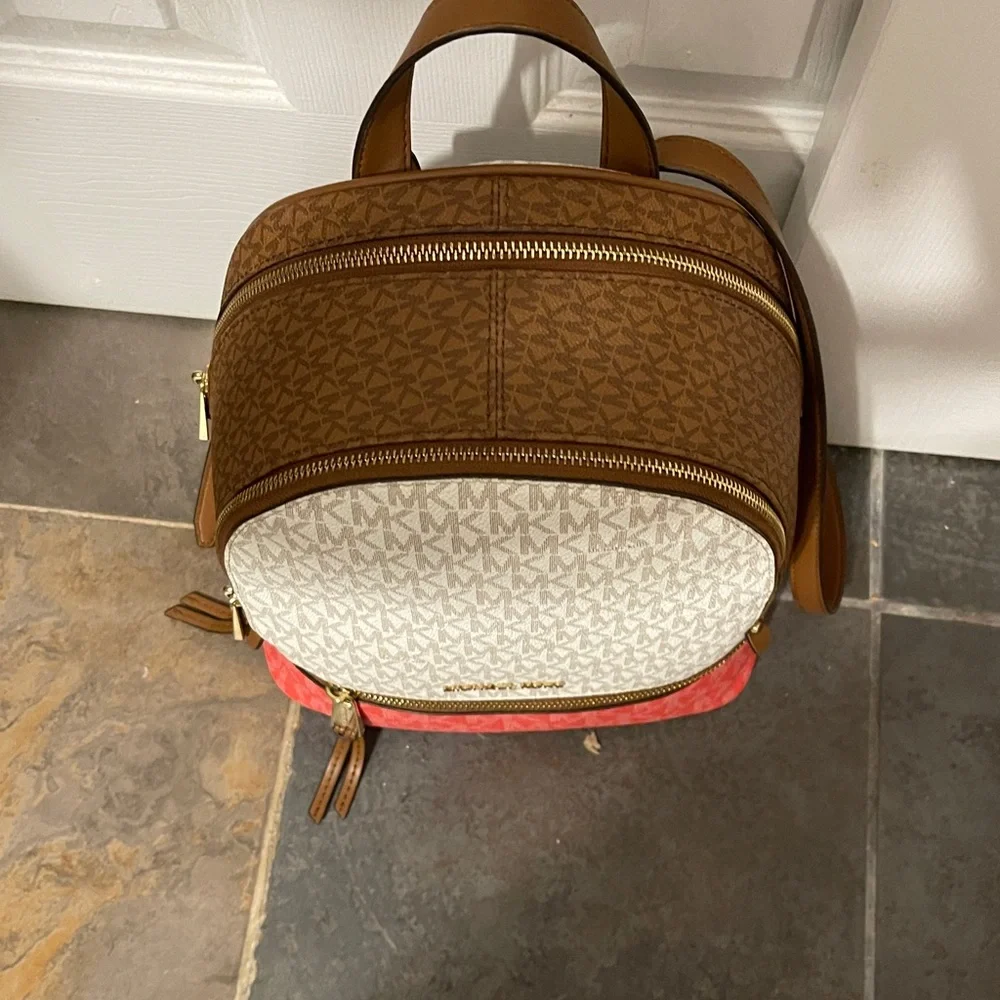 Michael Kors Rhea Zip Medium Backpack - Picture 8 of 8